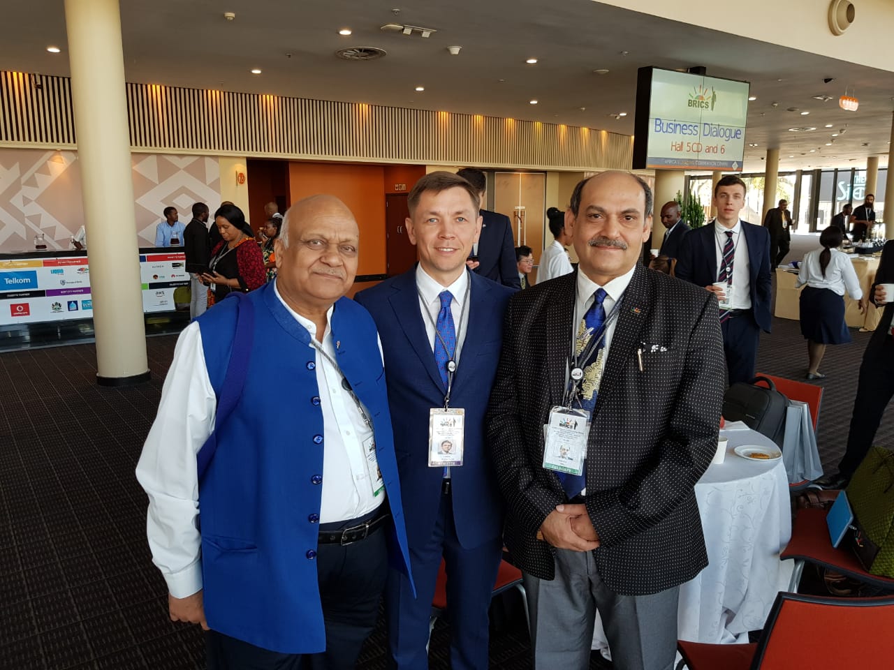 Director Technical, TCIL attended the 4th BRICS Communications Ministers Summit in Durban, South Africa from 13 to 15 Sept. 2018 and happened to meet the senior delegates from BRICS countries for strengthening the cooperation in Telecommunications and ICTs. Director Technical, TCIL attended the 4th BRICS Communications Ministers Summit in Durban, South Africa from 13 to 15 Sept. 2018 and happened to meet the senior delegates from BRICS countries for strengthening the cooperation in Telecommunications and ICTs.